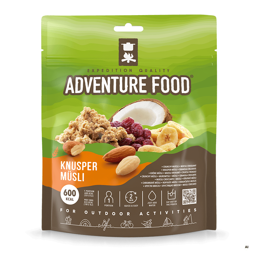 Knusper-Müsli med bærsmag – Adventure Food, frysetørret morgenmad