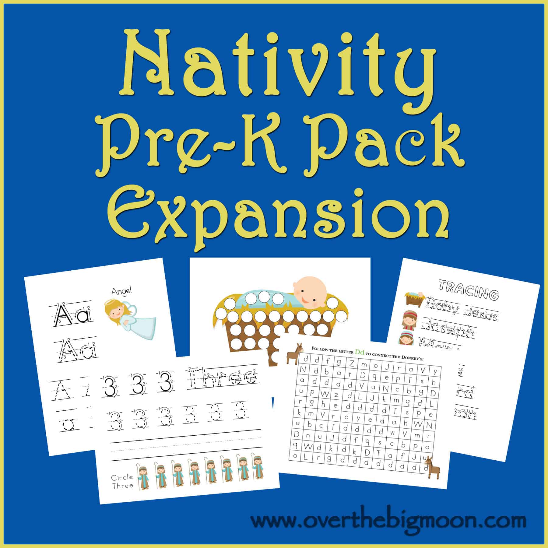 Nativity PreK Pack Expansion Over The Big Moon