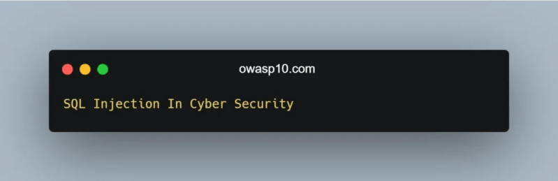 Sql Injection In Cyber Security Owasp10 - Modern Space Design - HD