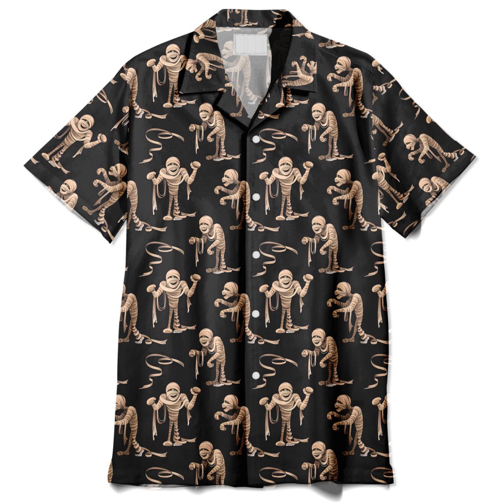 Mummy Print Design Hawaiian Shirt