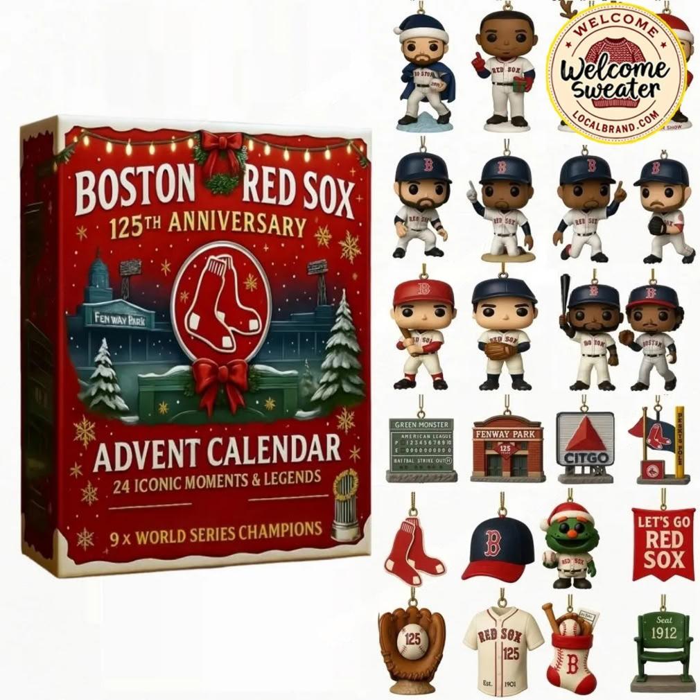 Boston Red Sox Advent Calendar 2025 125TH ANNIVERSARY Christmas Gift, Christmas Idea