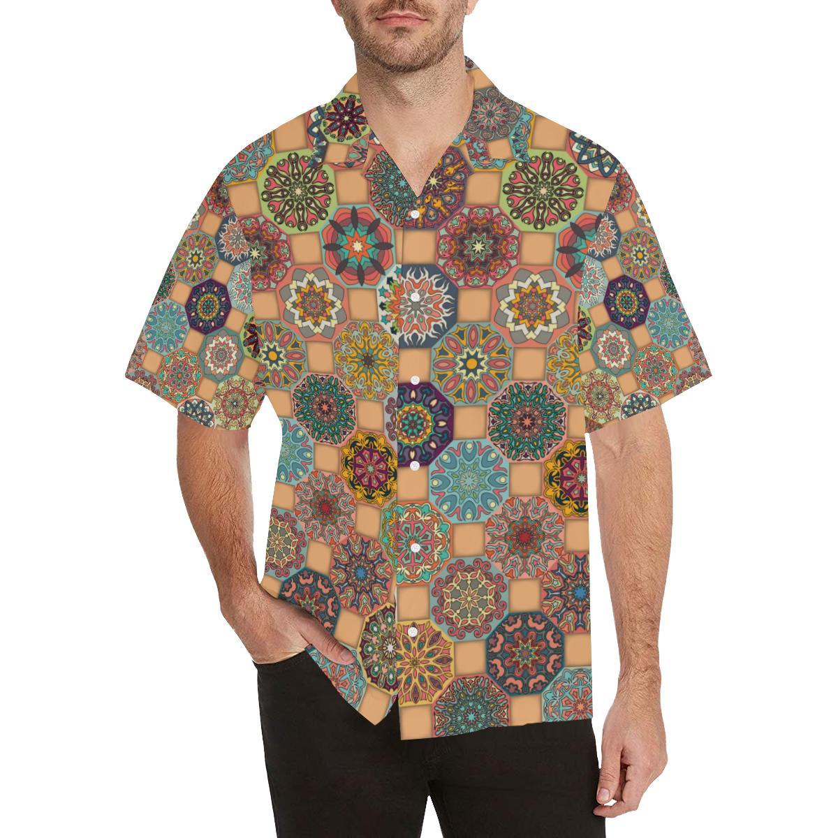 Boho Pattern Print Design Hawaiian Shirt - OwlOhh