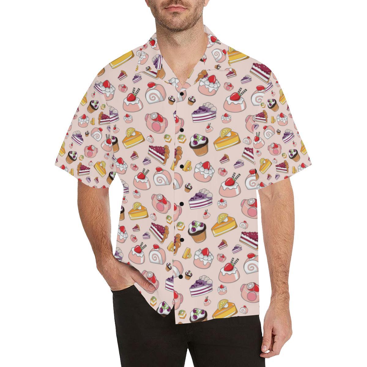Cake Pattern Print Design Hawaiian Shirt - OwlOhh
