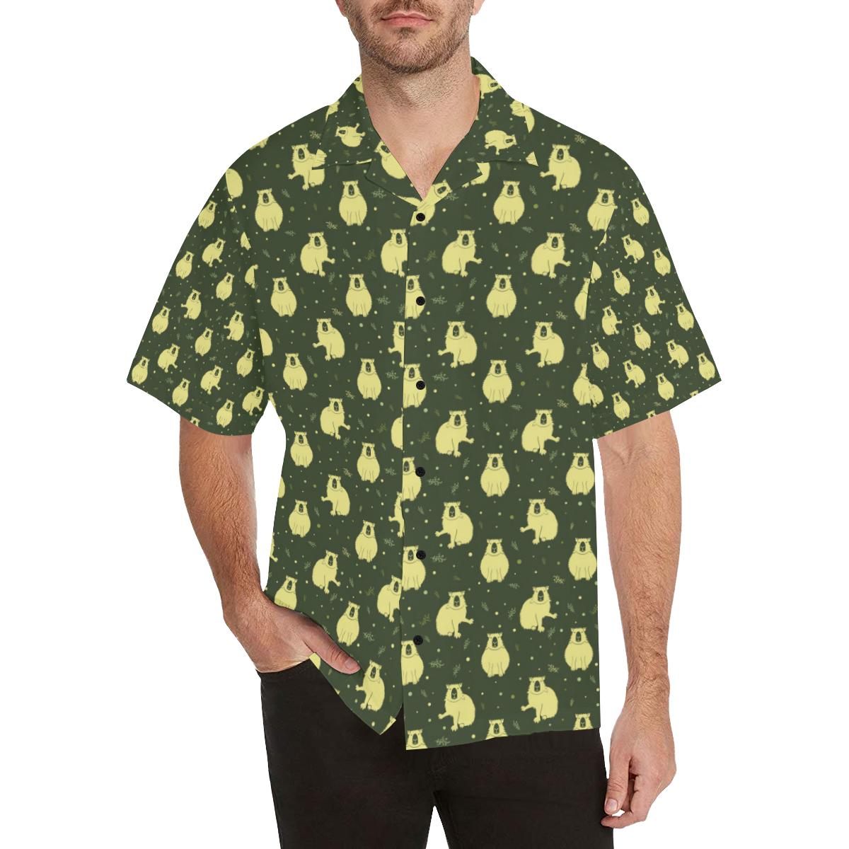Capybara Pattern Print Design Hawaiian Shirt - OwlOhh