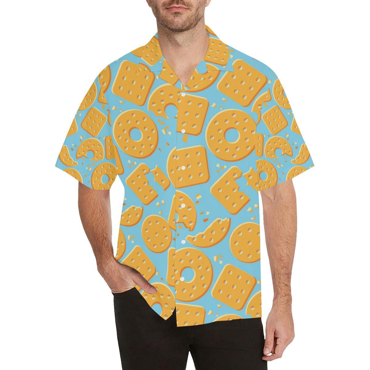 Cracker Pattern Print Design Hawaiian Shirt - OwlOhh