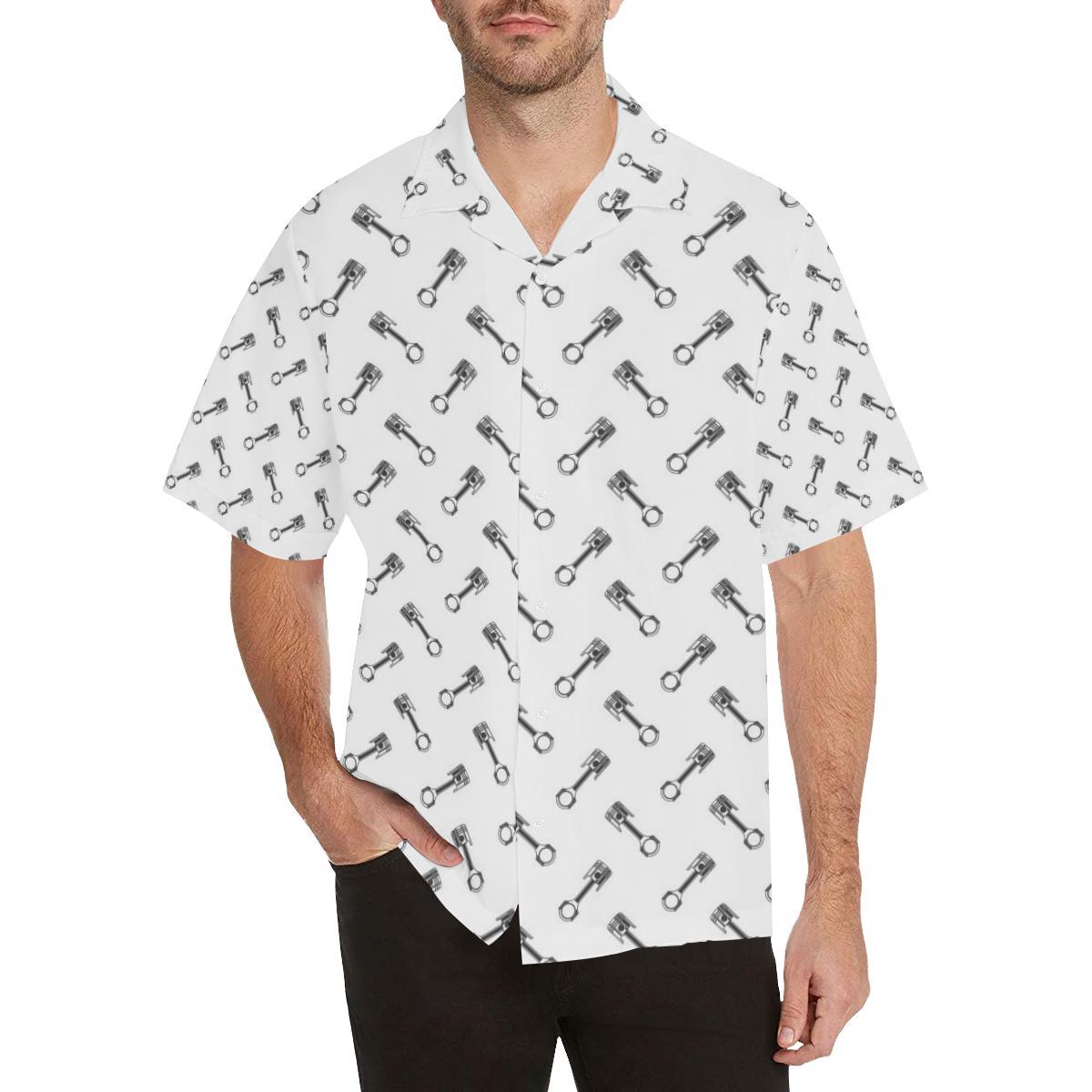 Engine Piston Pattern Print Design 02 Men's All Over Print Hawaiian Shirt - OwlOhh