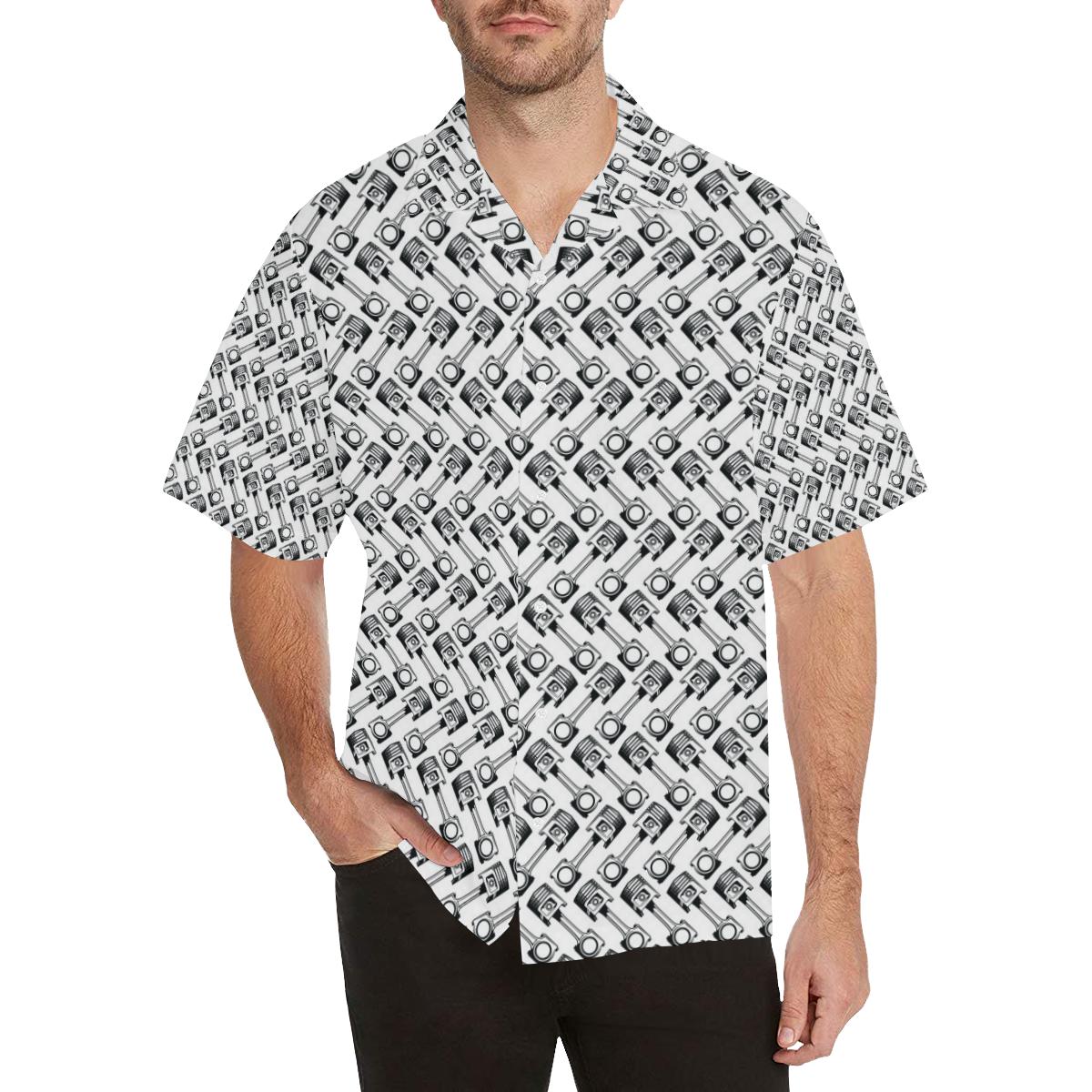 Engine Piston Pattern Print Design 03 Men's All Over Print Hawaiian Shirt - OwlOhh