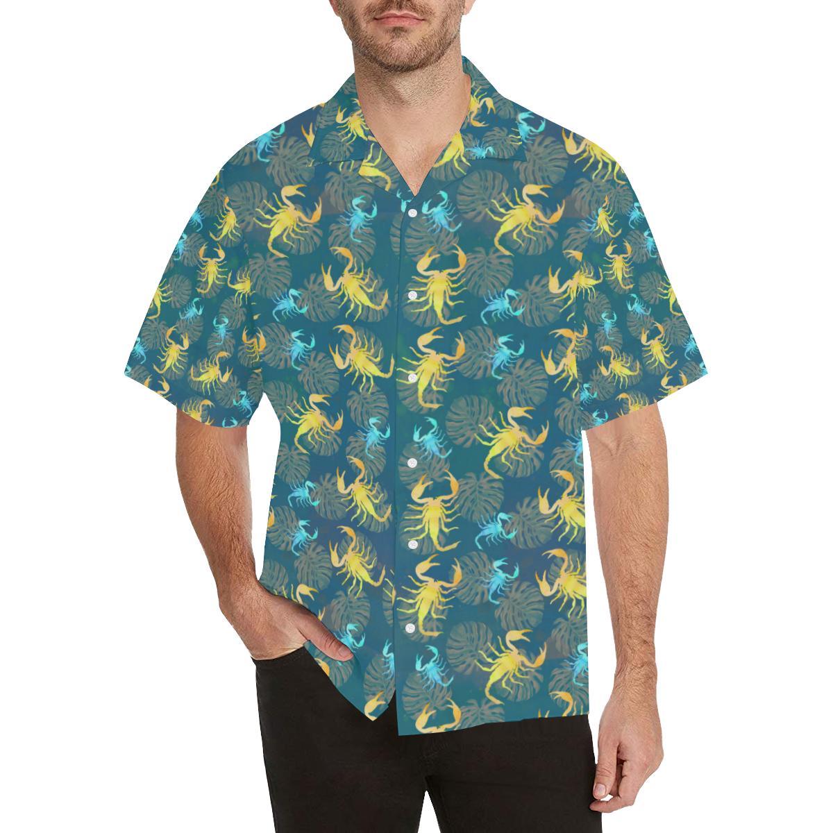 Scorpion Pattern Print Design Hawaiian Shirt - OwlOhh