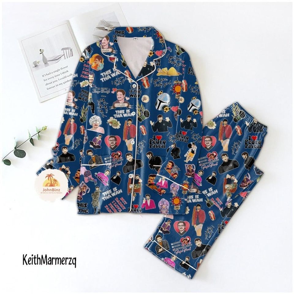 Pedro Pascal Pajamas Set Pedro Pascal Pajamas - Gift For Family - OwlOhh