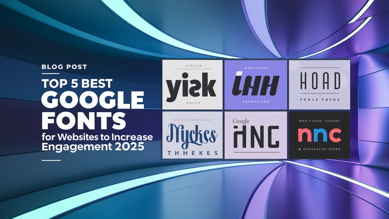 Top 5 Best Google Fonts for Websites to Increase Engagement 2025