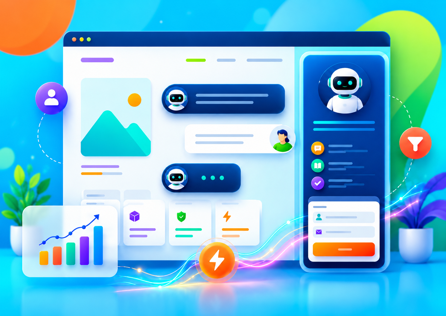 Basic AI Chat Assistant upgrade by OXWebsite