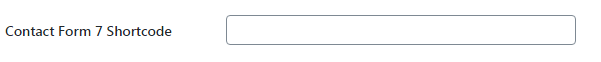 Contact Form 7 shortcode field