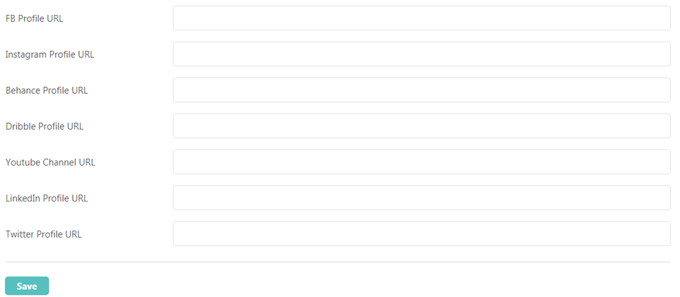 wp typeface social media settings