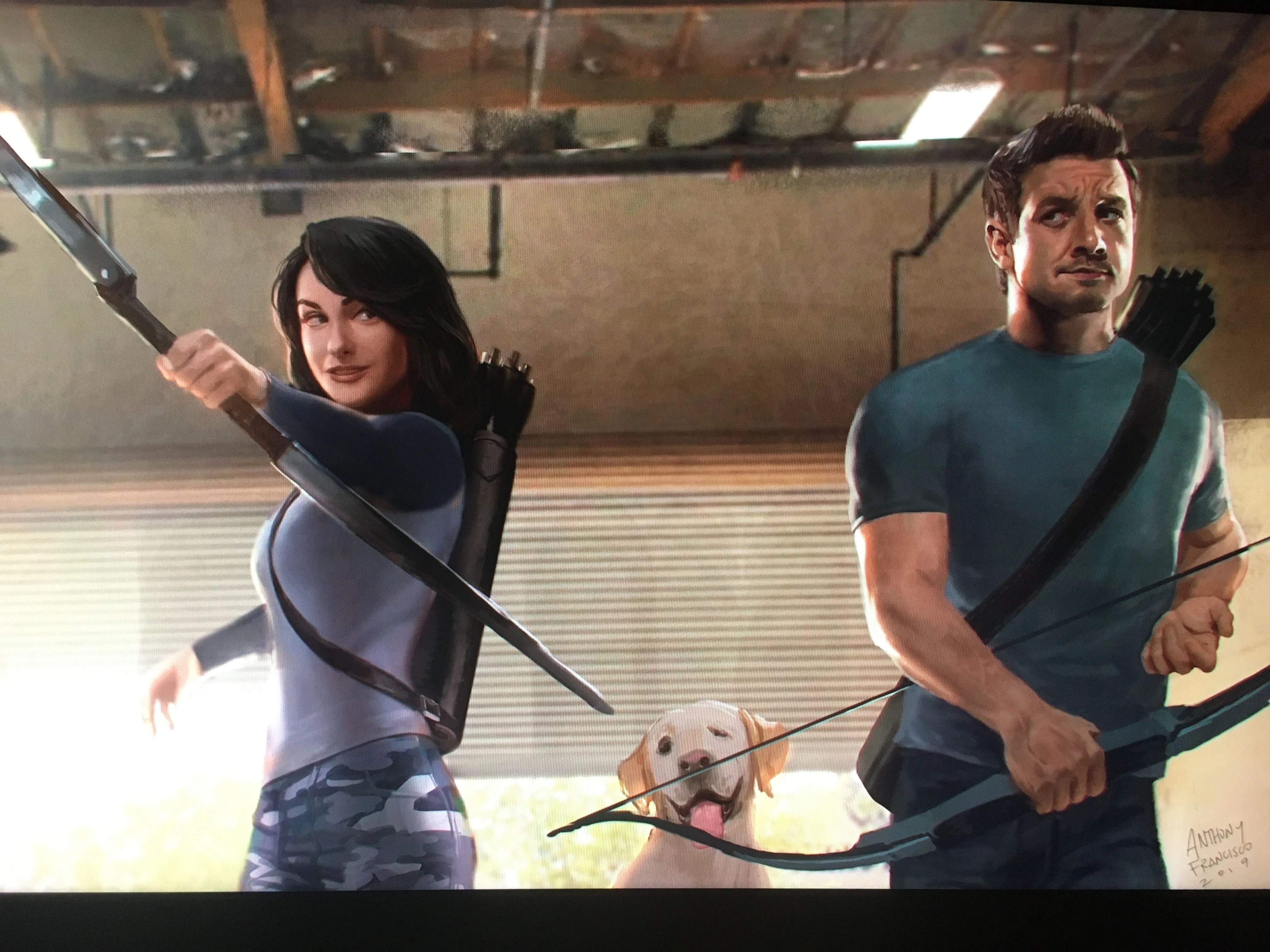 Hawkeye Show Dog . Disney Hawkeye Concept Art Offers Preview Of Kate Bishop Pizza Dog