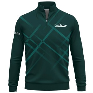 Titleist Brand Exclusive Logo Quarter Zip Sweatshirt QTBR140825A1TL-QTZ - Green