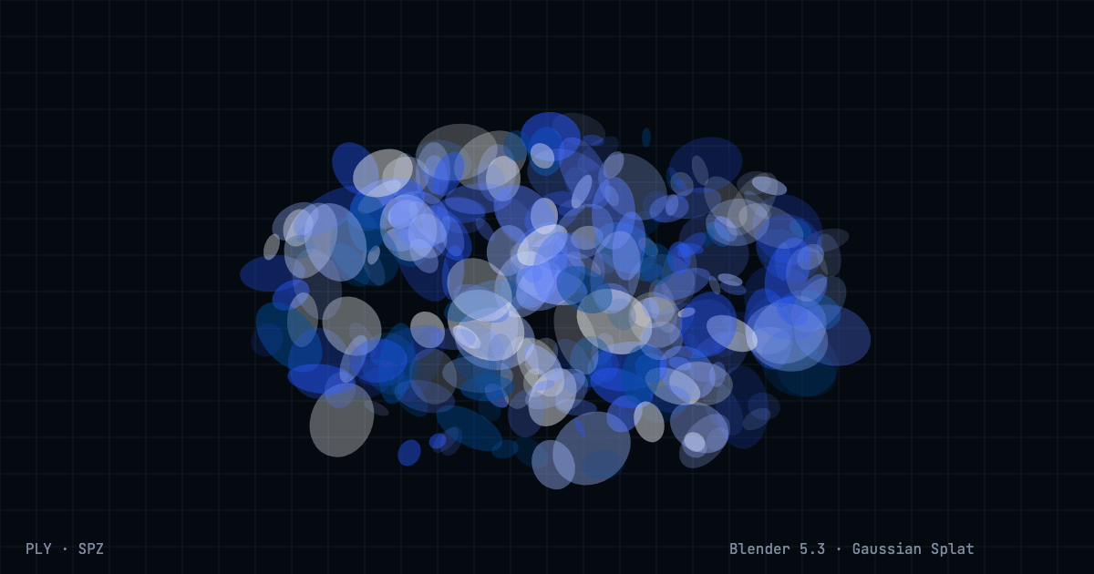 Blender 5.3 Gaussian Splat Desteği: PLY ve SPZ Import Rehberi