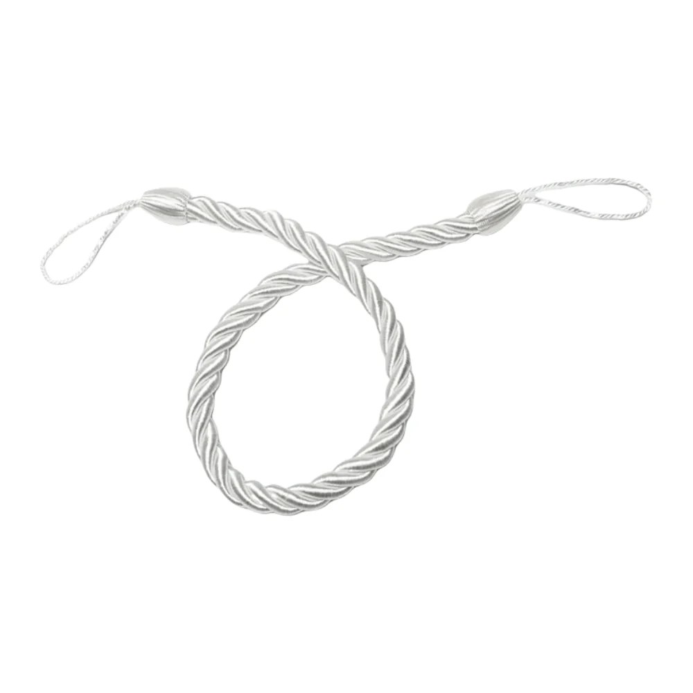 White Curtain Tie Backs