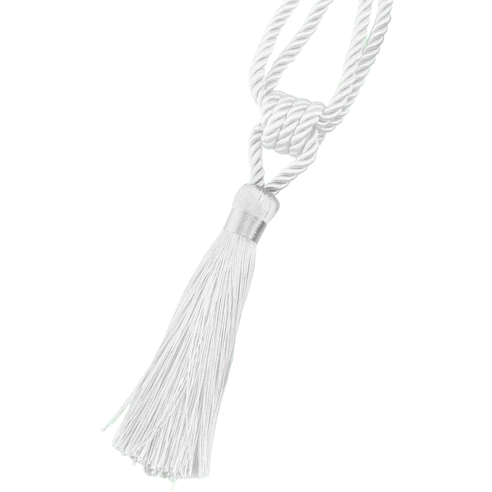 White Handmade Tassel Curtain Tieback Accessories, Top Class Design