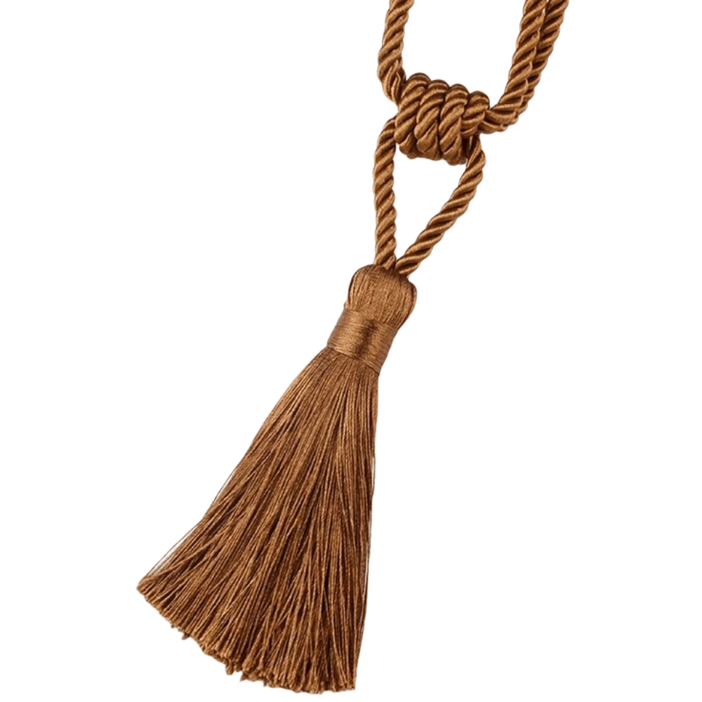 Coffee Handmade Tassel Curtain Tieback Accessories, Living Space Decor