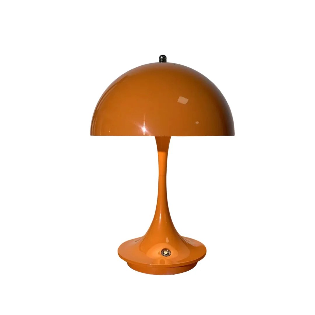 Orange Mushroom Lamp