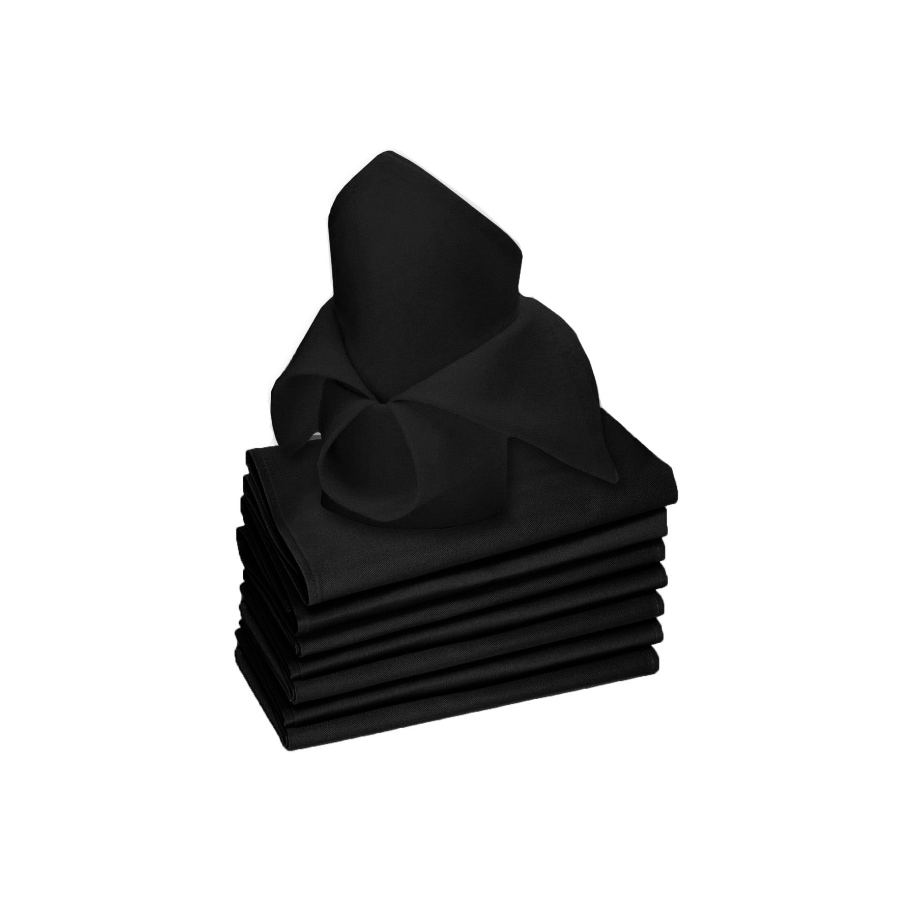 Rans Set of 8 Lollipop Cotton Napkins Black