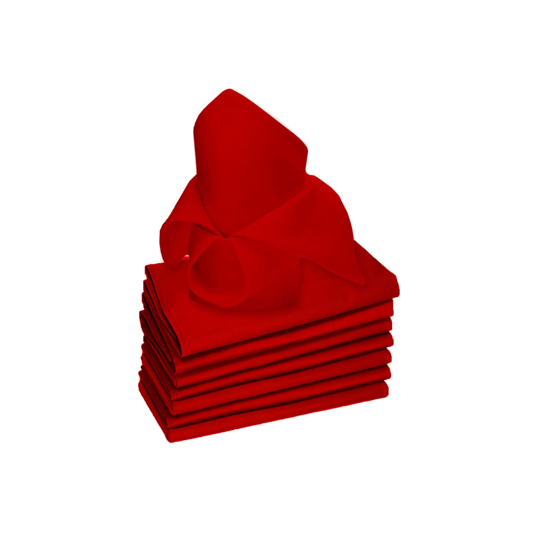 Rans Set of 8 Lollipop Cotton Napkins Red