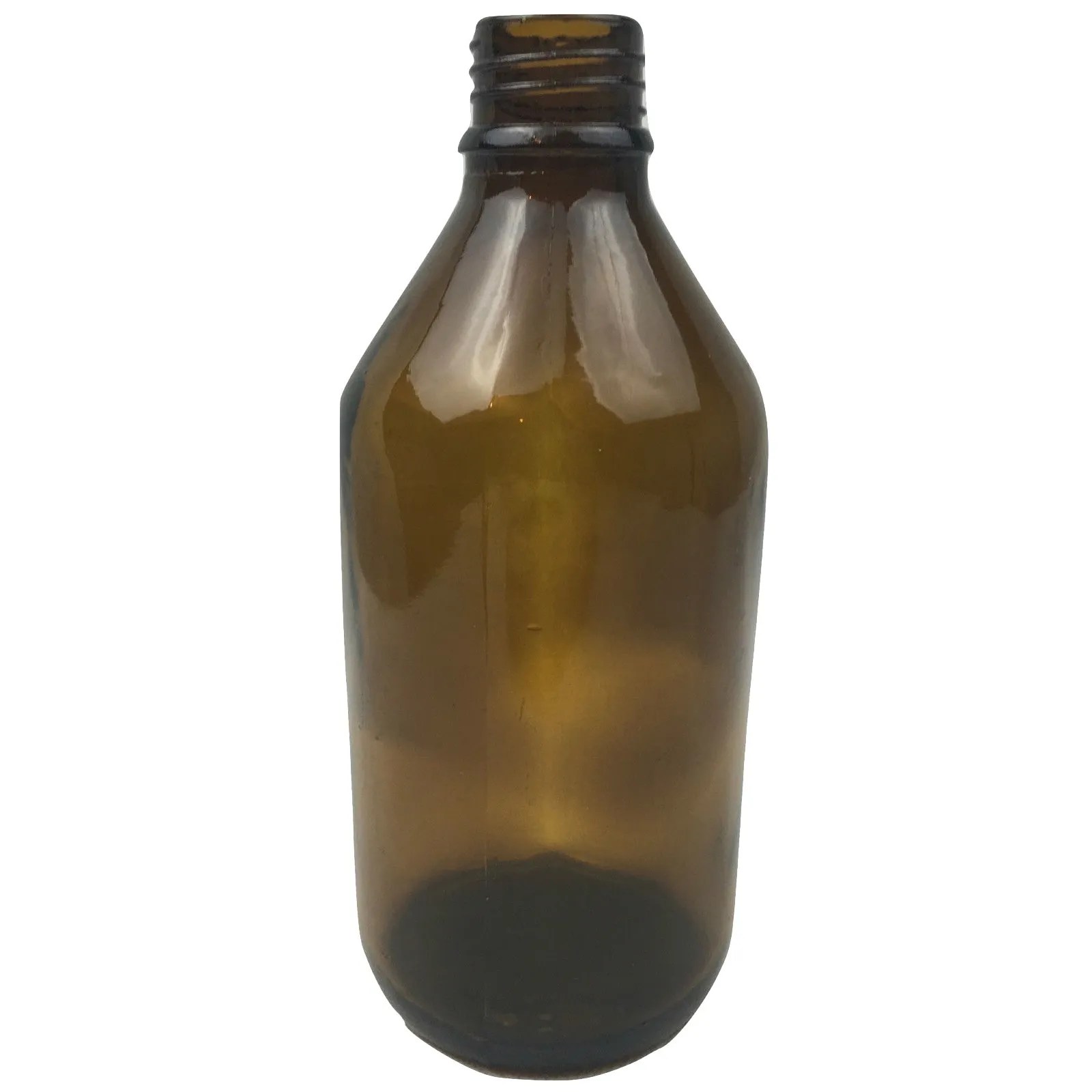 600ml Vintage Brown Glass Decorative Flower Vase