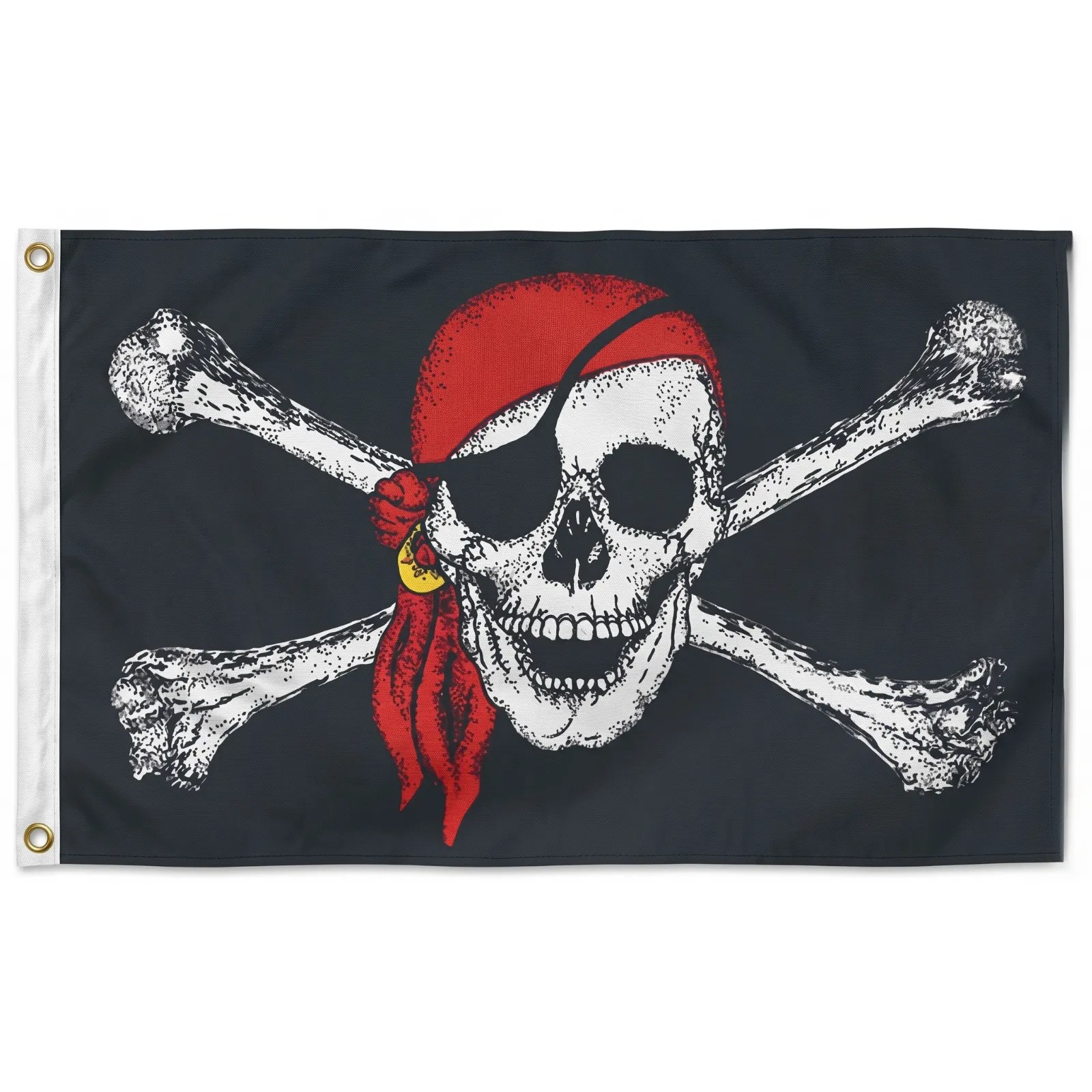 Pirate Skull Crossbones Jolly Roger Flag 150cm x 90cm