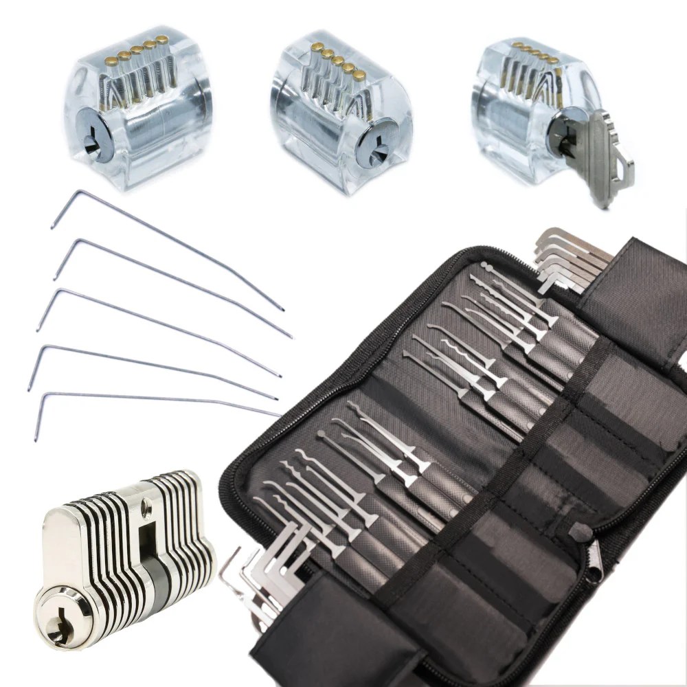 Master Lock Picking Training Kit Complete Practice Lock Set And Tens