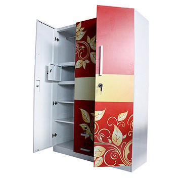 India Style 3 Door Steel Bedroom Almirah Designs Clothes Almirah Global Sources