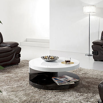 2016 Wholesale Round Fashionable Wooden Center Table Design Rotatable Italian Coffee Table Global Sources