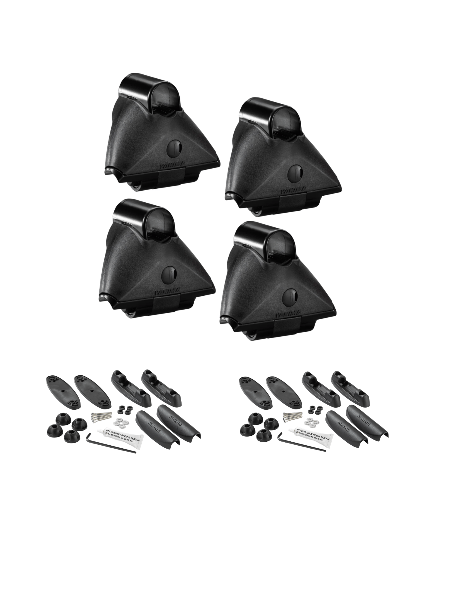Set of 4 Yakima Control Tower + 4 Landing Pad #6 (drilled fixed points)
