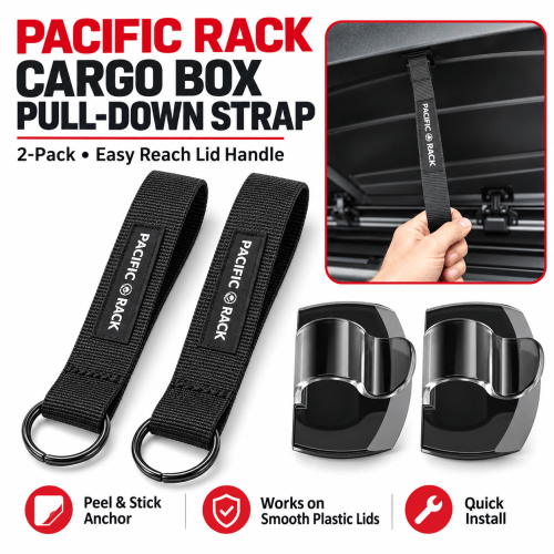 Pacific Rack cargo box pull-down strap two-pack