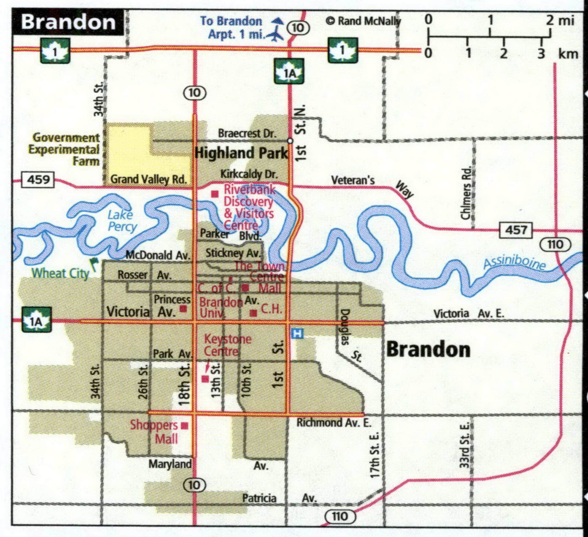 Map Of Brandon 121Bran 
