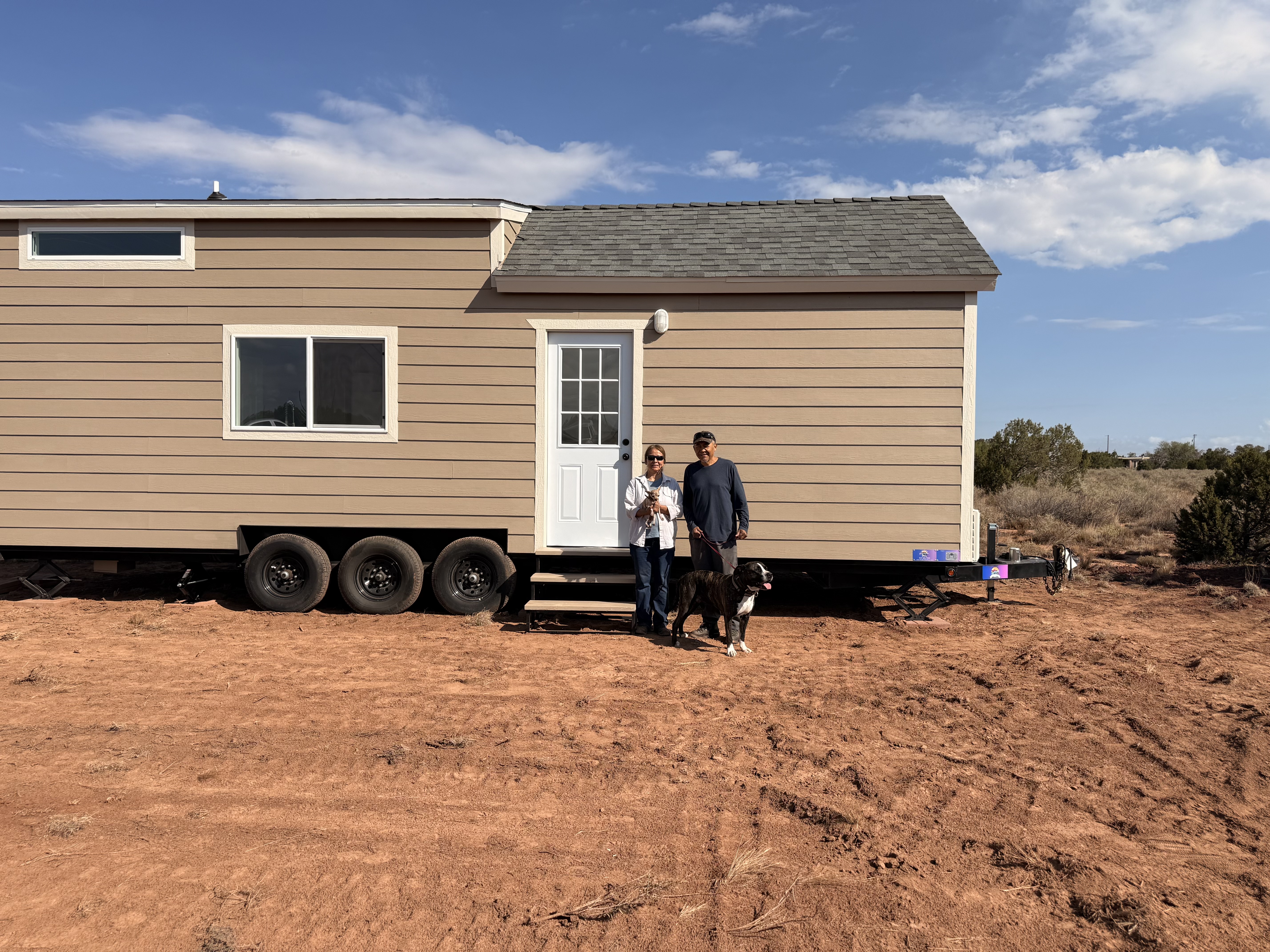 Pacifica Tiny Homes customer with their tiny home