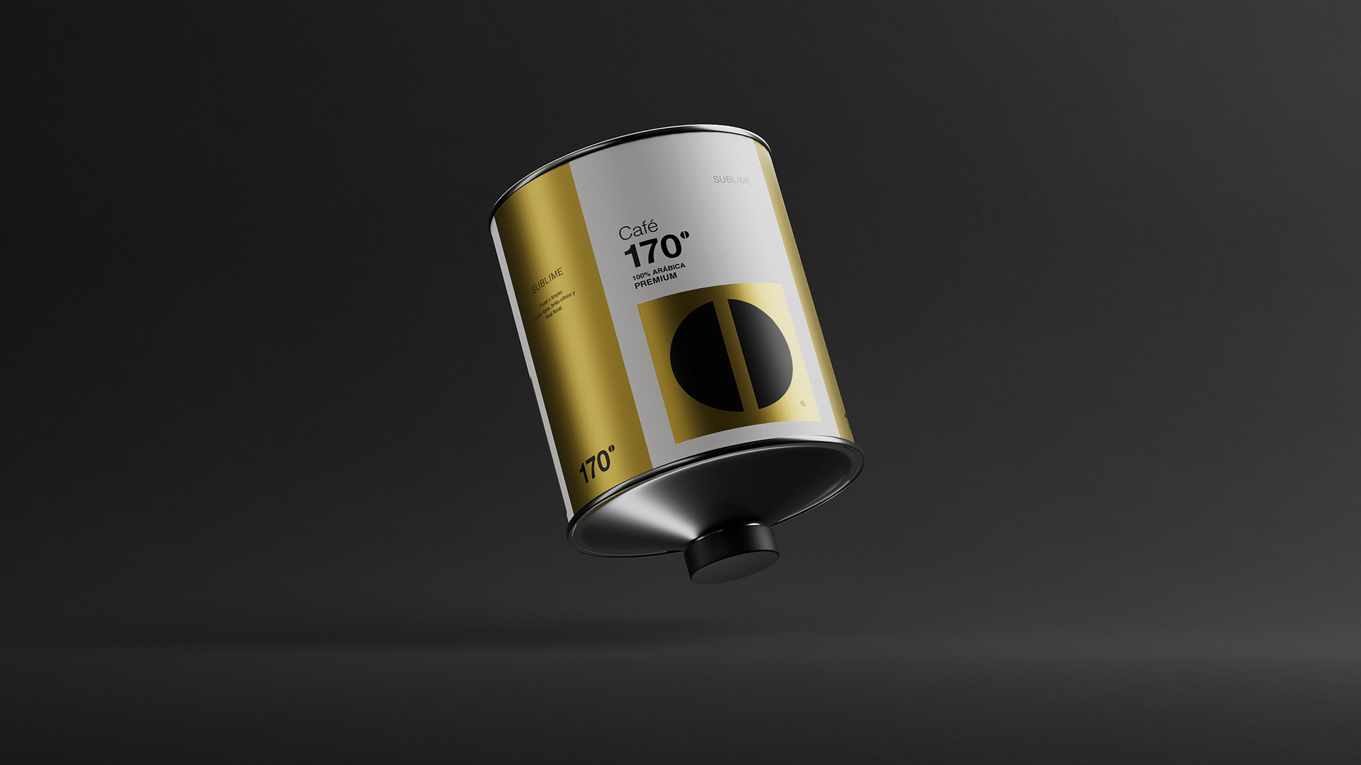 Café 170º coffee packaging can design
