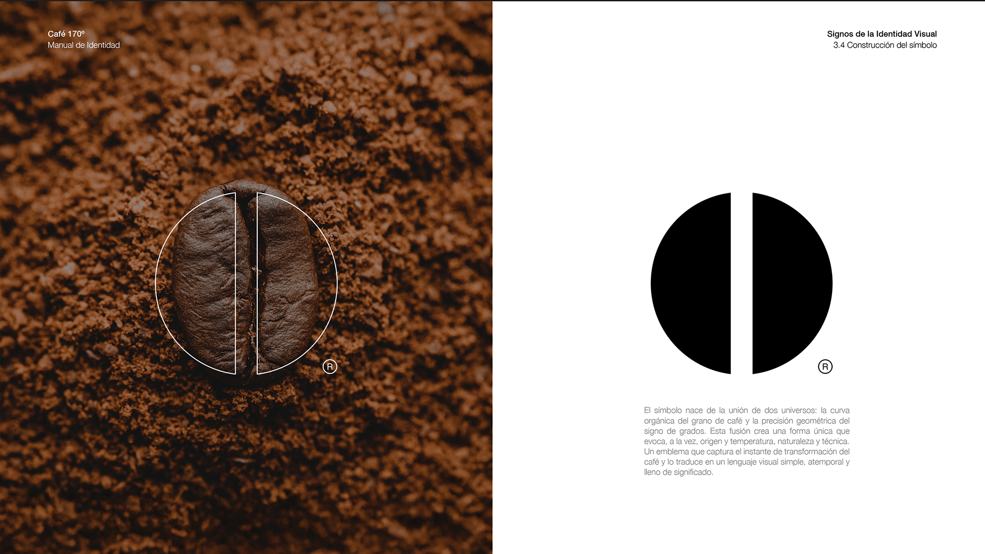 Café 170º coffee packaging logo symbol
