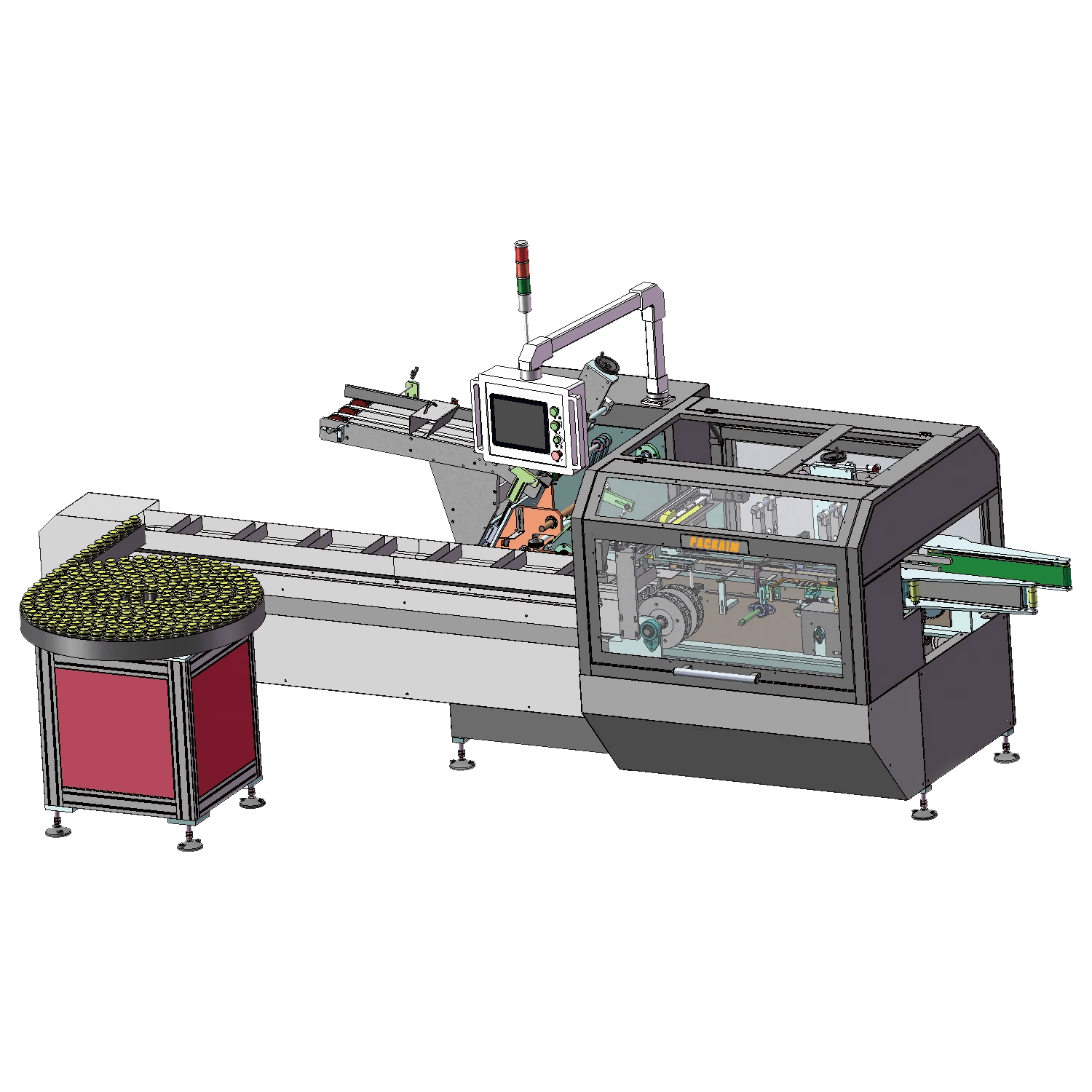 Intermittent motion cartoning machine