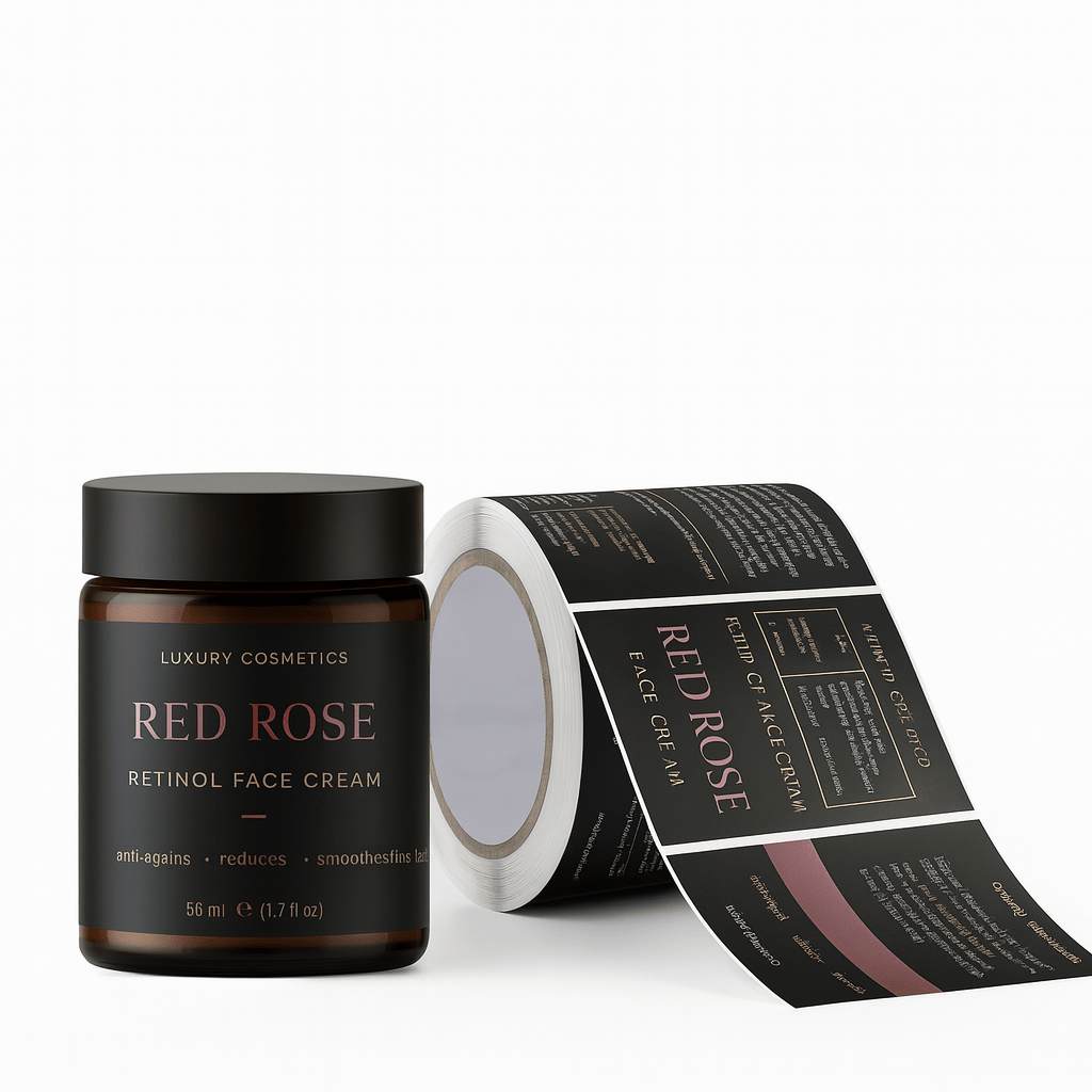 Cosmetics jar labels