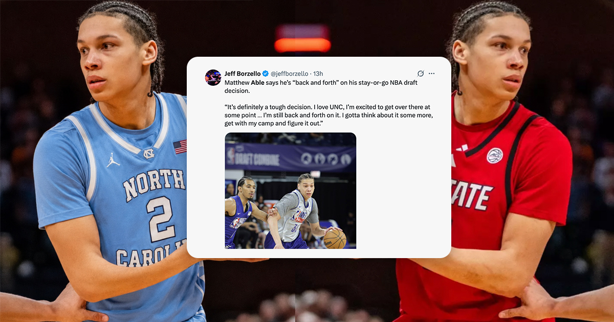 Matt Able's NBA Draft Combine Breakout: UNC Bound or NBA Bound? (2026)