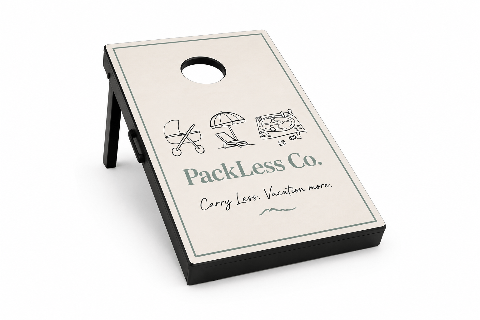 PackLess Co. All-Weather Cornhole Set