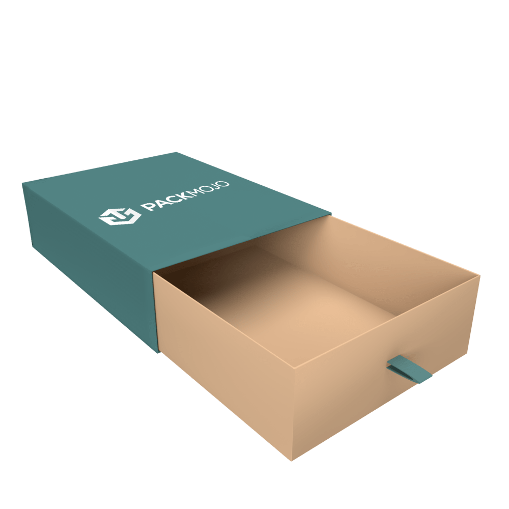 Vector drawer box packaging with . Rigid Drawer Box With Ribbon Rigid Tray And Sleeve Packmojo