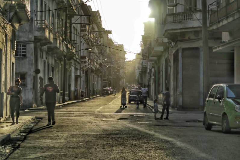 Sunset in Havana near Malecon