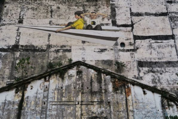 Wall mural by Ernest Zacharevic