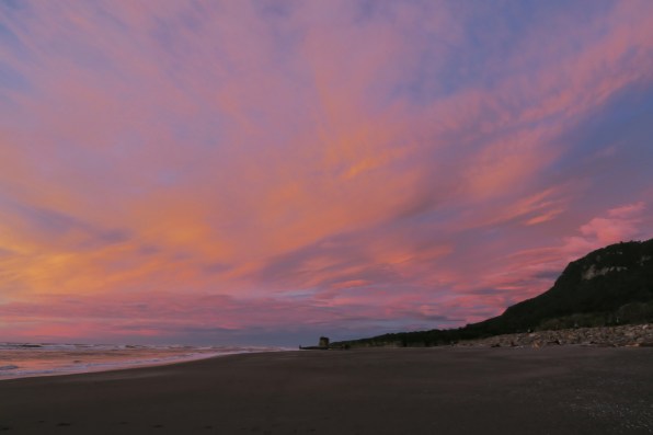 Sunset in Punakaiki