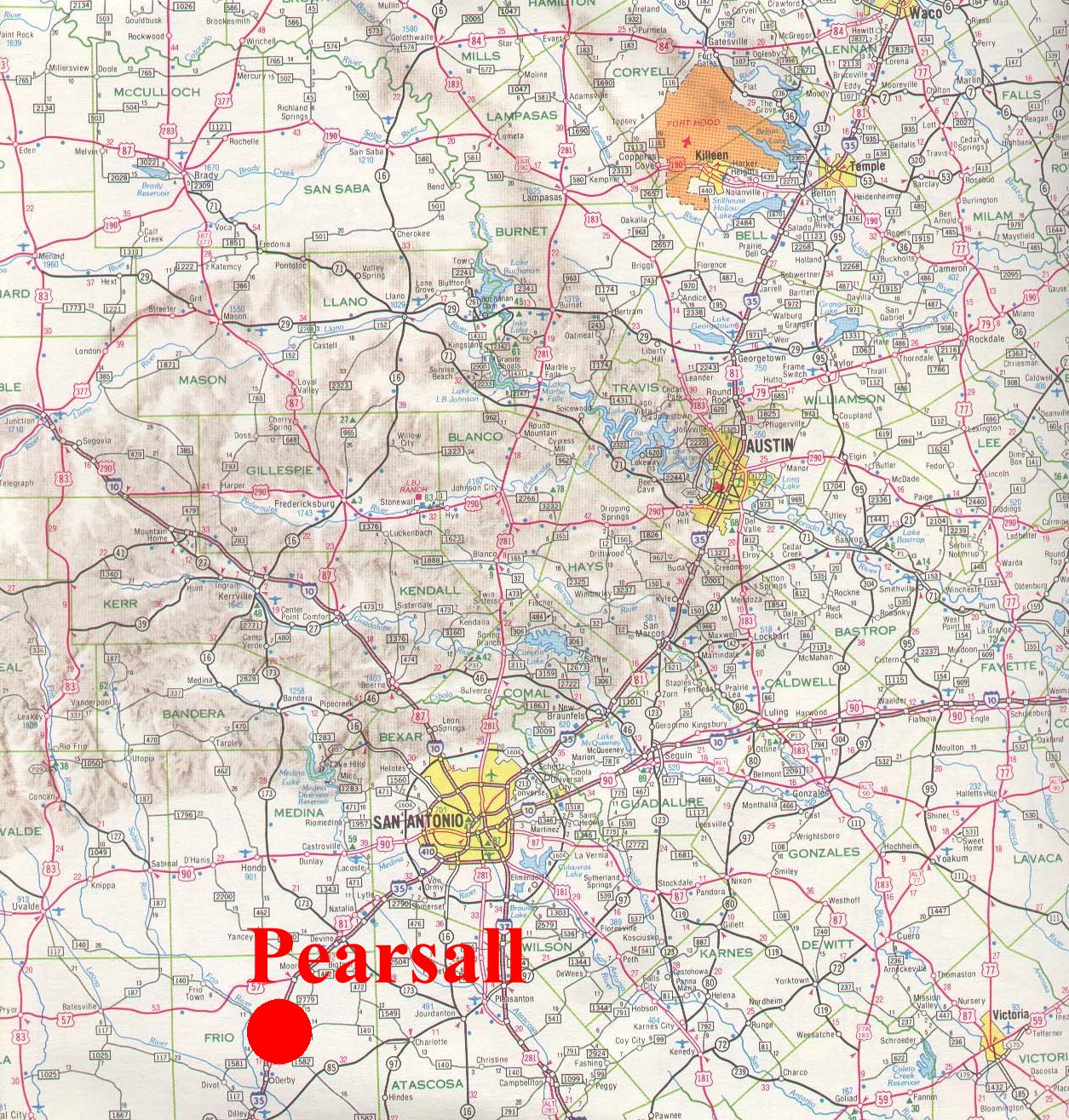 Small Town Research Project PearsallMap 