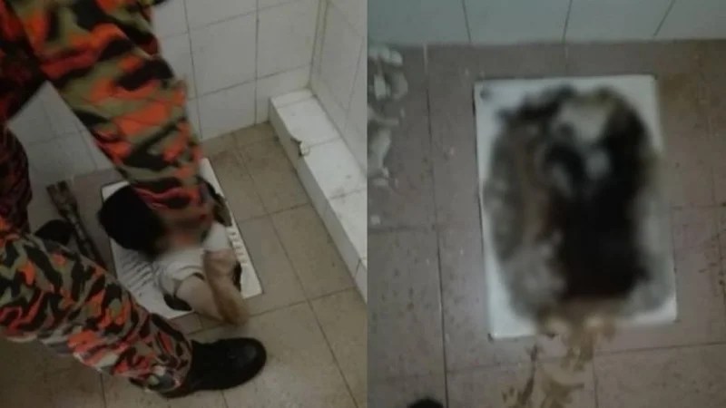 Berita viral terbaru: wanita ditelan jamban
