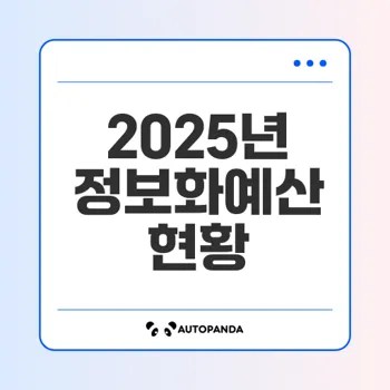 2025년 정보화예산 주요기관 분석