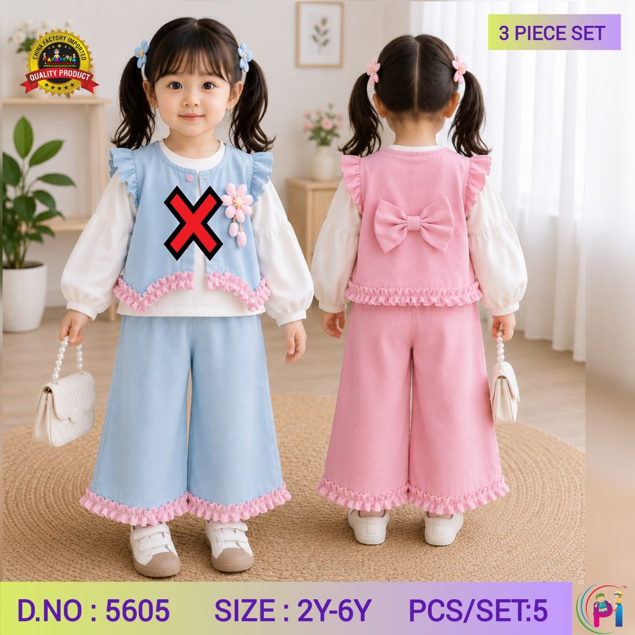 KOREAN IMPORTED 3-PIECE SETS FOR GIRLS