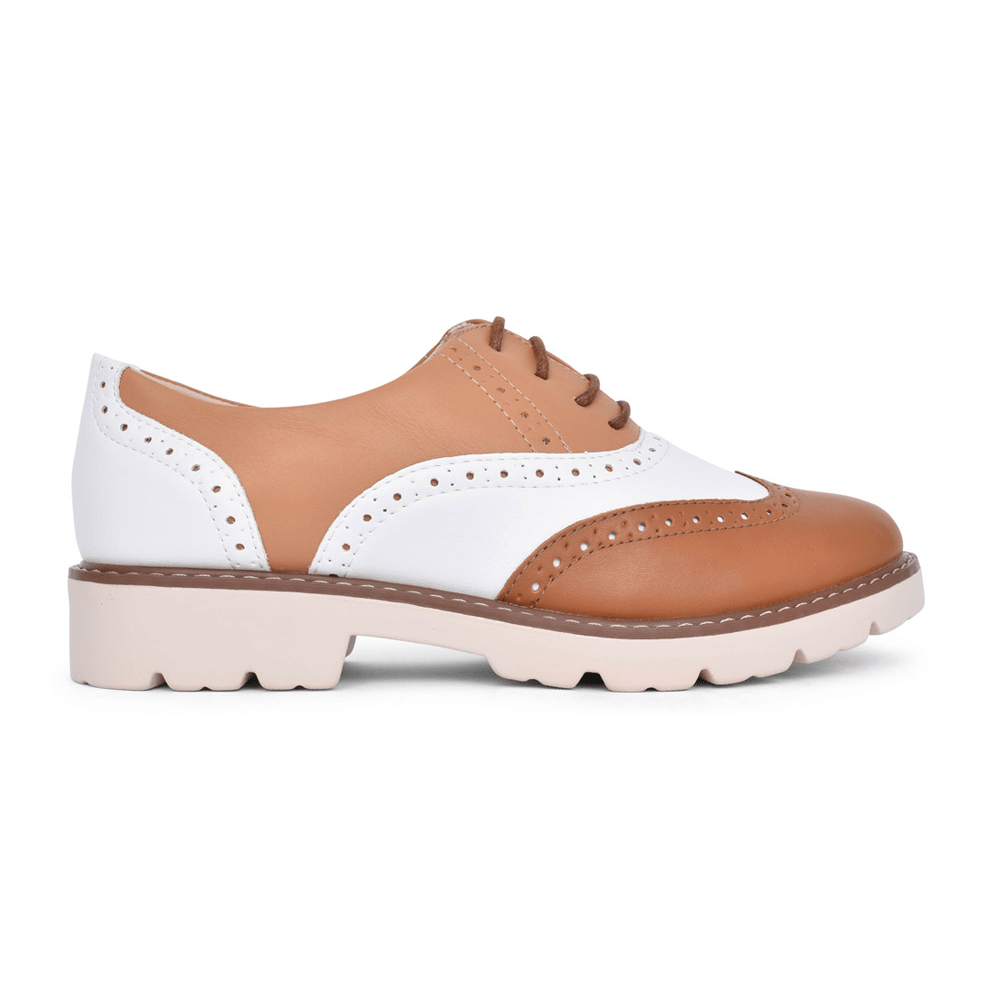 Ladies Keys Laced Brogue Shoe 